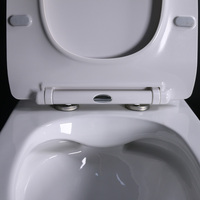 WC en céramique deux pièces de style européen moderne, double chasse, siphon en P/S, garantie 5 ans pour villas modernes, certifié