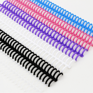 DIYプラスチックバインディングストリップルーズリーフリングバインディングクリップノート型スパイラルコイルクリップスクールペーパープラスチックブックバインダー