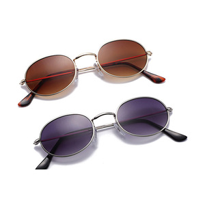Sunway Eyewear Vintage Retro Sunglasses for Men and Women Small Oval Frame Fashion Metal Men Sun Glasses - Product Image 2