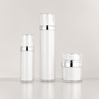 Bouteille de lotion en plastique PP transparente avec boucle blanche, vente en gros pour fabricants