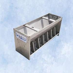 Vente directe d'usine, nouveau système d'alimentation pour porcs populaire Hengyin, équipement d'élevage de porcs, mangeoire automatique en acier inoxydable double, 1 an - Product Image 2