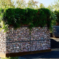 Mur en gabions modernes pour hôtels, complexes hôteliers et décoration extérieure commerciale – Boîte gabion soudée