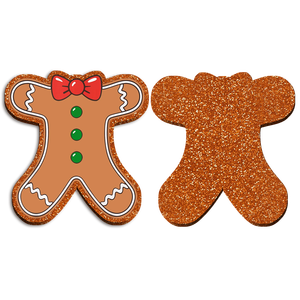 Décorations écologiques pour sapin de Noël, bonhomme en pain d'épices, <span class=keywords><strong>ange</strong></span>, fille arc-en-ciel, 40mm/50mm, en résine acrylique à dos plat, avec paillettes colorées, pour coques de téléphone et nœuds - Product Image 1