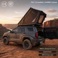 Tente de toit pop-up Zentopia en aluminium alvéolé 6063, ultra-plate 12 cm, 57 kg, avec échelle télescopique 2,3 m pour SUV, 4x4, pick-up, camping, vente en gros