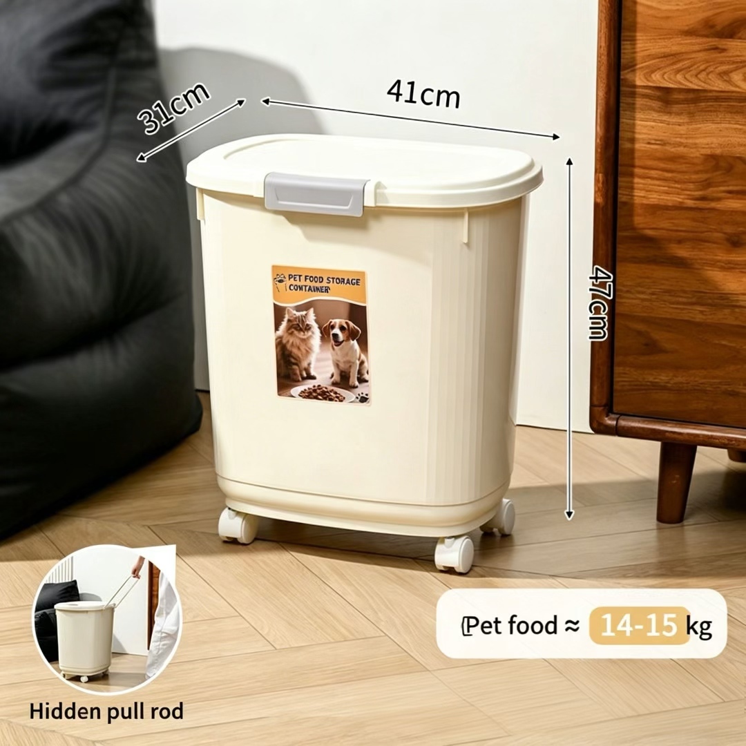 Cream white-grey buckle-14-15 kg pulley
