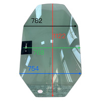 244242 Vitre de remplacement pour porte de cabine de chargeuses compactes Mustang R190 R220 R260 V270 V330 V400, verre trempé