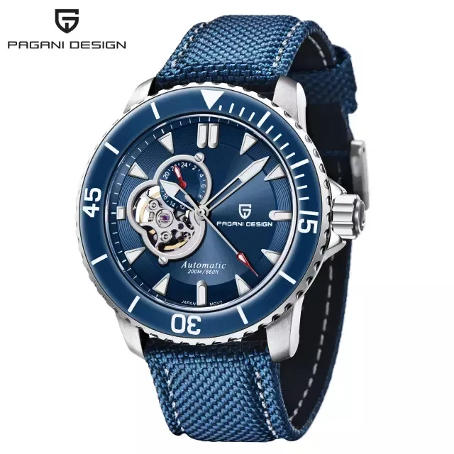 Pagani Design 1674 Luxury Men Mechanical Watch NH39 Sapphire Glass 100M Waterproof Diving Pilot Watches NH39 clock montre homm