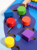 Garderie Montessori pour bébé Panneau mural en bois Équipement d'entraînement sensoriel Baleine Jeu de société occupé Jouets d'activités éducatives pour enfants