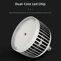 Ampoule LED E27/B22 d'intérieur haute puissance 150W/100W, orientable à 360° pour entrepôt/plafond