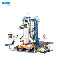 Cohete espacial Shuttle para niños, modelo de regalo, 8-12 años, Compatible con las principales marcas, bloques de construcción ensamblados, Juguetes