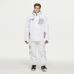 Combinaison imperméable personnalisée pour homme et <span class=keywords><strong>femme</strong></span>, ensemble <span class=keywords><strong>de</strong></span> combinaison <span class=keywords><strong>de</strong></span> <span class=keywords><strong>ski</strong></span>, vêtements d'extérieur d'hiver, coupe-vent, imperméable, durable, 100% polyester, <span class=keywords><strong>veste</strong></span> et pantalon - Product Image 4