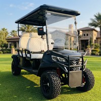 Voiturette de golf 4 places à essence 4 temps 300CC, refroidie par eau, frein à disque avant, frein à tambour arrière, capacité de montée de 25%, pour club de golf