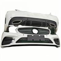 Kit de carrosserie à profil haut pour pare-chocs avant et arrière Mercedes Benz W206 avec découpes antibrouillard, calandre incluse