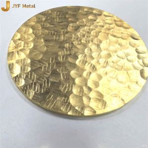 LL258 Placa de Acero Inoxidable 304/316L Martillada a Mano, Color Latón Espejo, Grabada en Relieve, Estampada en Oro Titanio, Plegado y Corte Personalizados - Product Image 3