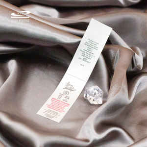 Sin Moq alto estándar FÁBRICA DE China al por mayor etiqueta de cuidado de satén ecológica personalizada - Product Image 5