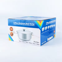 Set de Marmites en Aluminium Moulé Sous Pression 6 Pièces
