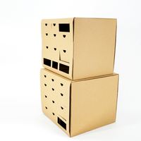 Cajas de Envío Personalizadas de Cartón Reciclado Ecológico con Impresión a Cuatro Colores y Estampado en Caliente para Logotipos