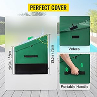 Conteneur de stockage extérieur à cadre galvanisé personnalisé 100/150 gallons boîte de terrasse en bâche PE étanche pour jardin/camping/bord de piscine