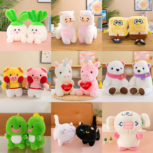 Peluche personalizzato a forma di cucciolo con disegno a linee, super morbido, 8 pollici, antistress, regalo per bambini, giocattolo per macchina a griffe - Product Image 3