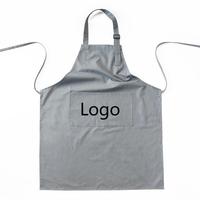 Tablier de cuisine léger en coton/polyester avec boucle réglable, respirant, écologique, extra épais, plusieurs poches