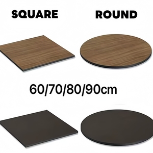 Tavolo da Banchetto Pieghevole <span class=keywords><strong>a</strong></span> Spirale/Crescente per Esterni in Laminato Compatto HPL Effetto Legno - Product Image 3