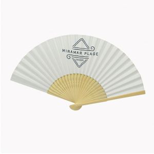 พัดกระดาษลายไม้ไผ่แบบมีด้ามจับ พิมพ์ลายได้ตามสั่ง ขายส่งปี 2022 - Product Image 6