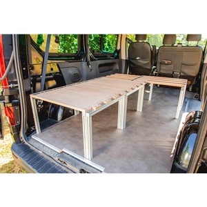 Lit de voiture sur mesure, artisanal, 3 modules télescopiques, <span class=keywords><strong>en</strong></span> <span class=keywords><strong>bois</strong></span>, montage facile, <span class=keywords><strong>kit</strong></span> de mobilier pour <span class=keywords><strong>camping</strong></span>-<span class=keywords><strong>car</strong></span> - Product Image 2