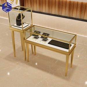 ตู้โชว์ไฟ LED ทำจากไม้ทนทานแบบกำหนดเองสำหรับร้านเครื่องประดับห้างสรรพสินค้าและซูเปอร์มาร์เก็ต - Product Image 3