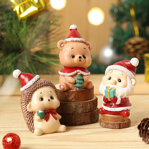 Mini Decoración <span class=keywords><strong>de</strong></span> Santa Claus para Árbol <span class=keywords><strong>de</strong></span> Navidad, Figuras <span class=keywords><strong>de</strong></span> Jardín <span class=keywords><strong>de</strong></span> Hadas, Decoración <span class=keywords><strong>de</strong></span> Paisaje Nevado, Modelo <span class=keywords><strong>de</strong></span> Adornos <span class=keywords><strong>de</strong></span> Resina, Miniatura <span class=keywords><strong>de</strong></span> Animales - Product Image 3