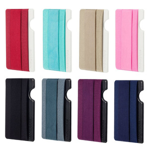 Funda trasera elástica horizontal personalizada de Lycra para teléfono, con protección antiescaneo y sin dejar rastros, para tarjetas de autobús, tarjetas de identificación y tarjetas de teléfono móvil. - Product Image 5