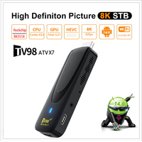 Nuevo TV Stick TV98 ATV X7 Rockchip RK3518 Reproductor Multimedia Dual 802.11 B/g/n WiFi 2.4G+5G 2GB RAM+16GB ROM Dongle Smart TV