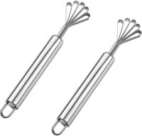 Hete verkoop RVS Kokosrasp Schrapers Eierroom Yoghurt Klopper Hand Mini Draagbare Blender Keuken Gadget Gereedschap