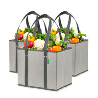 Sacs à provisions écologiques en tissu réutilisable biodégradable extra large imprimé de conception pliable durable à usage quotidien robuste