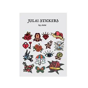 1010 Decor Sticker Blad Love Tattoo Voor Notebook Journal Scrapbook Planner Kalender Album Kawaii Kus Cut Decoratieve Sticker