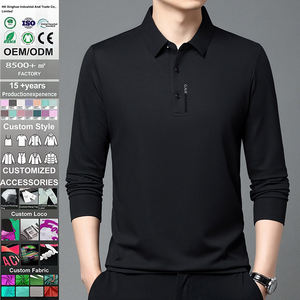 Camiseta de Manga Larga para Hombre, de Alta Calidad, 100% Algodón, con Logotipo Personalizado Bordado, Fresca, Transpirable, de Secado Rápido, Color Sólido - Product Image 2