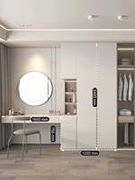 Ensemble de commode et de table de toilette en bois massif blanc, luxueux, moderne et personnalisé, pour appartements, hôpitaux et chambres, avec rangement gain de place