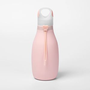 ขวดน้ำซิลิโคนพกพาปลอดสาร BPA พิมพ์โลโก้ได้ พับเก็บได้ ใช้สำหรับออกกำลังกาย เล่นกีฬา เดินทาง ปีนเขา ขวดน้ำแบบกำหนดเองสำหรับเด็ก - Product Image 1