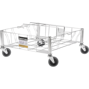 Carrello portaoggetti Rubbermaid Slim Jim in acciaio inox per uso commerciale - Product Image 2