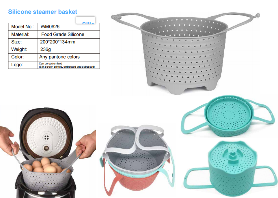 Silicone Steamer Basket Pressure Cookers 5-Qt 6-Qt 8-Qt Silicon