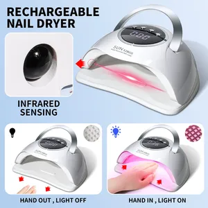 SUN X28 MAX Nail Lamp 90 LED UV Nail Dryer Professional Gel Nail Polish Curing <b>Light</b> <b>with</b> 4 <b>Timers</b> and Sensor Nail Salon Tools - Product Image 5