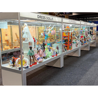 LED Glas vitrine Action figur Vitrinen Glas würfel Design für Sammlerstücke