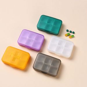 Boîte à pilules portable à 6 compartiments en forme de croix, organiseur de pilules de voyage en plastique durable pour le stockage hebdomadaire des médicaments - Product Image 3