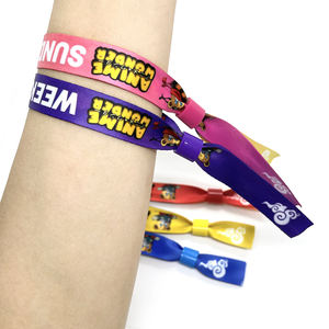 Pulsera de poliéster de Festival barata personalizada, pulsera tejida de tela en blanco por sublimación con cierre de plástico, pulsera de pareja <span class=keywords><strong>totwoo</strong></span> - Product Image 4