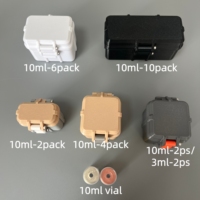 Ensemble de 4 flacons de réactifs de peptides de 10 ml, boîte de stockage de peptides. Convient pour une utilisation dans les salles de sport ou pour le transport en extérieur.