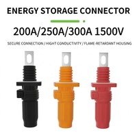 Connecteur de stockage d'énergie IP67 1500V CC 200A 250A 300A, fiche et prise de borne de batterie droites pour armoire de barre omnibus solaire ESS