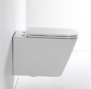 Wall Mount nhà vệ sinh thiết kế mới WC suspendu với dual-tuôn ra gốm một mảnh P-trap thoát nước cho phòng tắm - Product Image 3