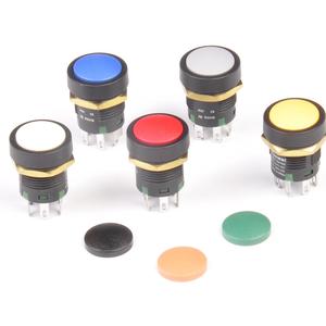 Exportador verificado TOOWEI Botón pulsador momentáneo mantenido de 16mm con terminales de soldadura - Product Image 1