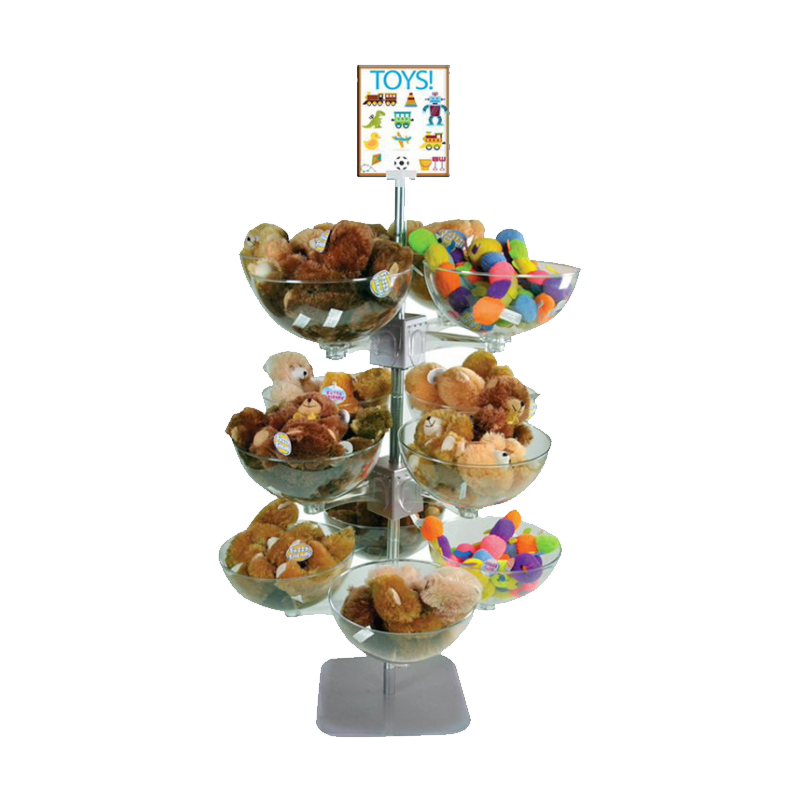Apache Modern Acrylic Polished Light Duty Plush Toy Display Stand Single-Sided Customizable Color Logo Supermarket Shelves — view 2
