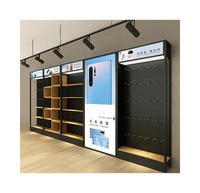 Magasin de réparation de téléphone portable moderne Design Mobile Accessoires Meubles Vitrine Téléphone Cas Affichage Armoire Murale