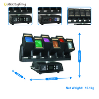Mgolighting 6*60W RGBW 4en1 Beam Wash LED Moving Head Matrix Bar Light pour DJ Mariage Concert Lumière de scène